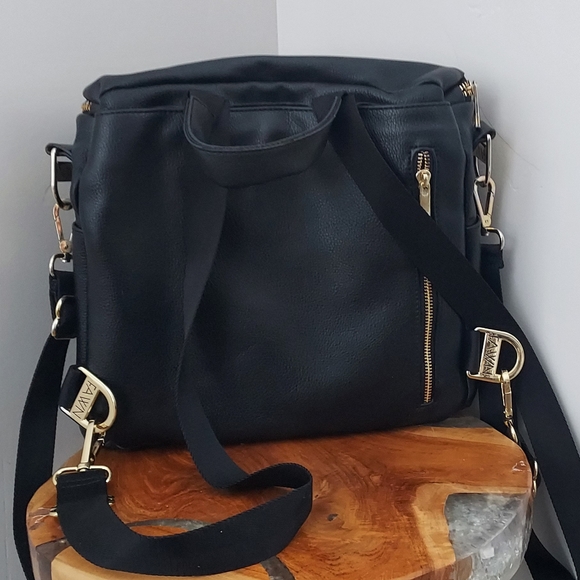 FAWN design- THE ORIGINAL DIAPER BAG - Black EUC mini size - Picture 3 of 4